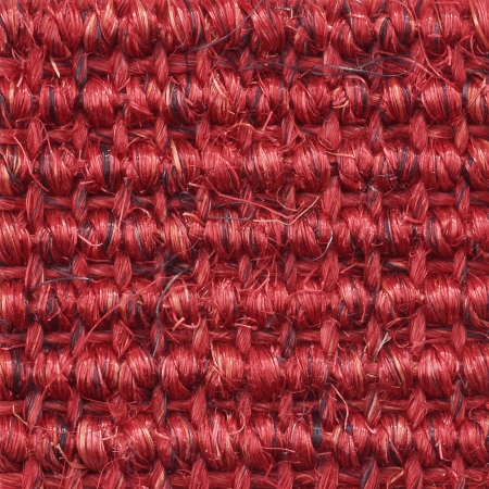 Sisal Läufer - Rot - 0,65 Breit